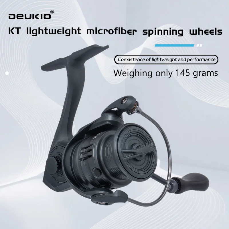 Abu Garcia Reel Max - DEUKIO Lekki Kołowrotek Spinningowy Przełożenie Przekładni